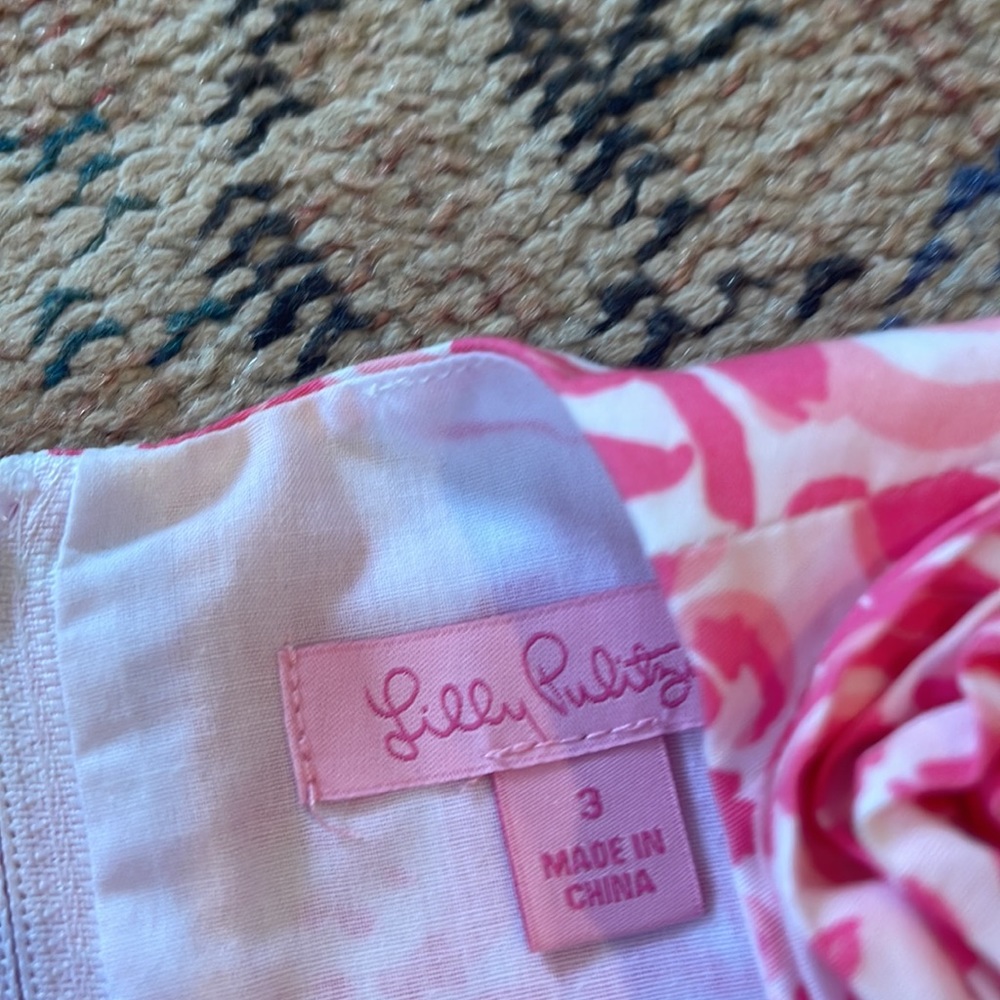 Lilly Pulitzer Pink and White Kids Dress - Picture 5 of 7